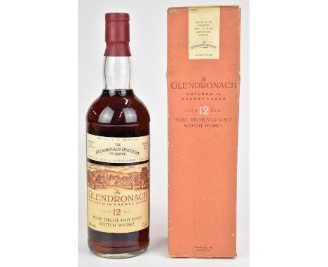 The Glendronach Pure Highland Malt Scotch Whisky, 12 year old matured in sherry casks, 75cl, 40% vol, in original box