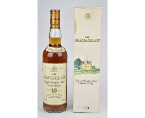 The Macallan Single Highland Malt Scotch Whisky, 10 years old, 70cl, 40% vol, in original box