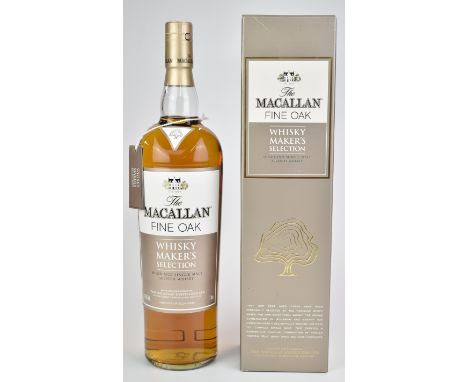 The Macallan Fine Oak Whisky Maker's Selection Highland Single Malt Scotch Whisky, 1ltr, 42.8% vol, in original box