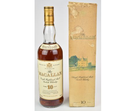 The Macallan Single Highland Malt Scotch Whisky, 10 years old, 70cl, 40% vol, in original box