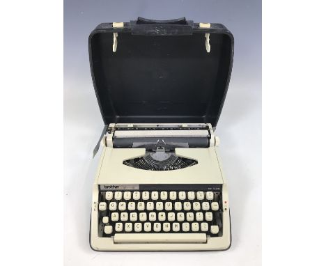A 1960s Brother Deluxe 800 portable typewriter 