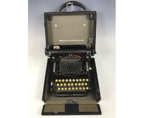 A 1920s Corona portable typewriter 