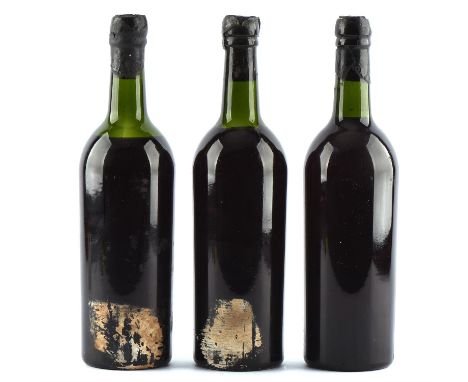 Port, Three bottles of 1963 Fonseca's vintage port. (lacking labels).  (3)