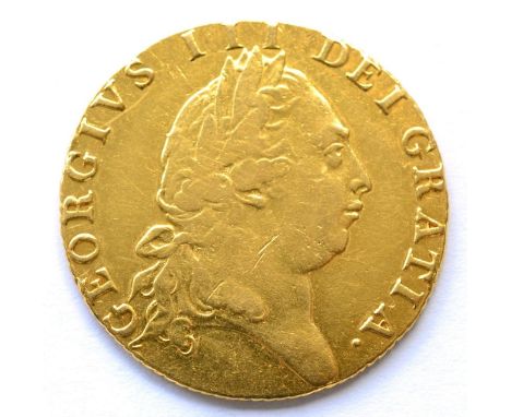 George III Guinea 1792, 'spade' rev, a few hairlines & light scratches Fine/GFine