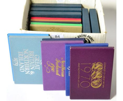 16 x Royal Mint Proof Sets comprising: 1970 to 1977 inclusive, 1979, 1980, 1982 & 1984 to 1988 inclusive, with certs, in CofI