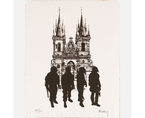 Buddy – Anonymous, Help and safe; art print on paper, hand signed, title on the reverse in Czech language; 50x40 cm. About th