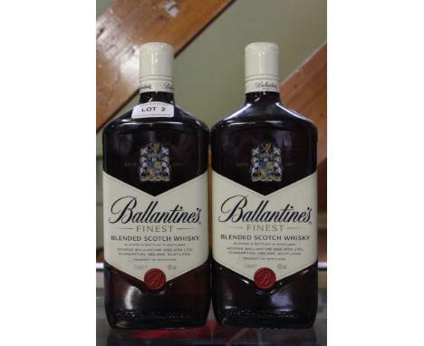 Two bottles of Ballantine's finest blended Scotch Whisky