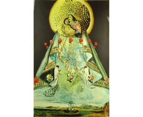 Salvador Dalí, Spanish (1904-1989) Color Lithograph "The Virgin of Guadalupe" Numbered HC 60/1000 and signed in pencil. Measu