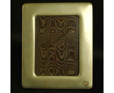 Retro Gucci Insignia Metal Picture Fame. Light wear and rubbing. Measures 13-1/4" x 11", holds an 8-1/2" x 11" photo. Shippin