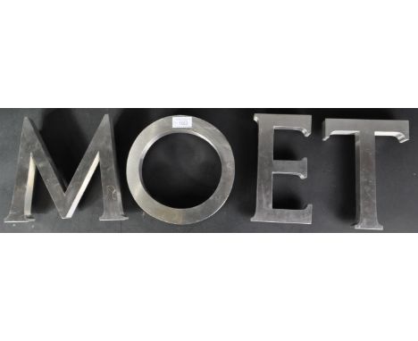 Moet Chandon -&nbsp;A retro vintage 20th Century Moet Chandon advertising point of sale shop display bar pub champagne polish