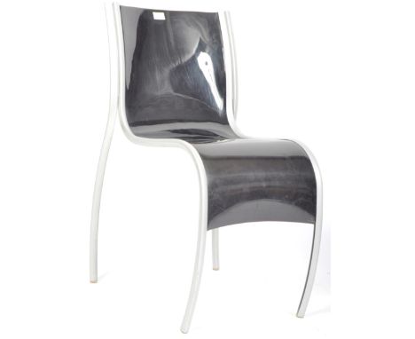 Ron Arad - Kartell - FPE - An original late 20th century retro vintage plastic and coated steel stacking side / dining chair 