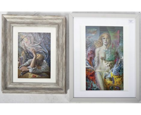 Vladimir Tretchikoff - Howard Timmins Portfolio - Two retro vintage 20th Century framed and glazed prints in colours to inclu