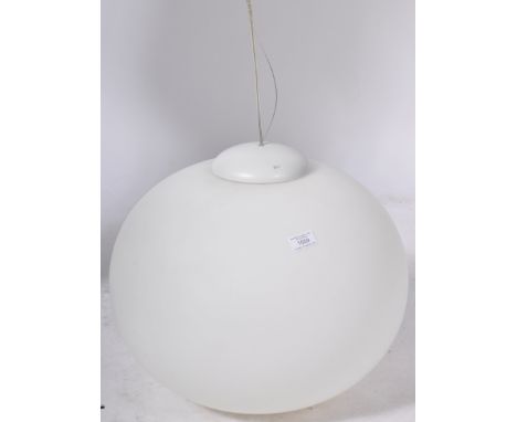 Jasper Morrison - Flos - Glo Ball - A large Italian globe light ceiling light fixture comprising of a large globular opaline 