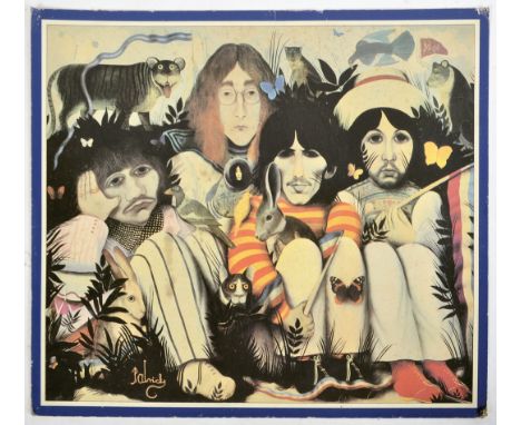 The Beatles - John Patrick Byrne - A large mid 20th Century advertising album cover artwork print on card for the unreleased 