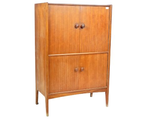 John Herbert - A Younger Furniture - An original retro vintage 20th Century British teak wood cocktail cabinet comprising of 