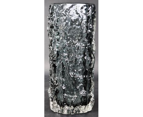 Geoffrey Baxter - Whitefriars - Textured Range - Model 9690 - An original 1960's English retro vintage studio art glass bark 
