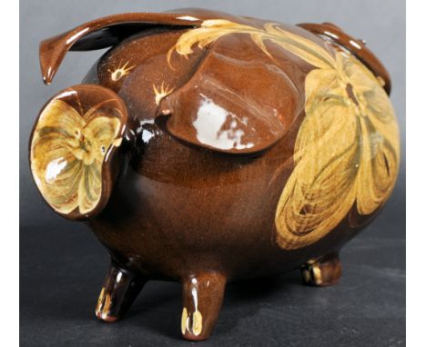 Gordon Ottewell -&nbsp;Skegness Pottery - A vintage 20th Century studio art pottery piggy bank in the form of a pig having a 
