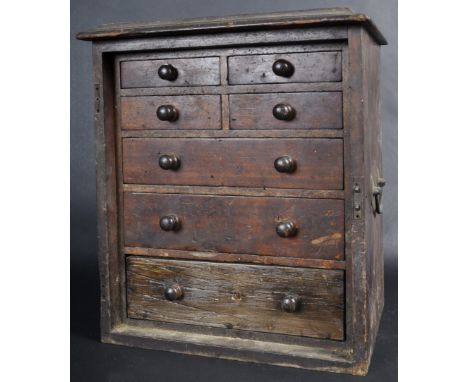 An early 20th Century retro vintage industrial specimen / machinist / engineers workshop tool chest of small proportions comp