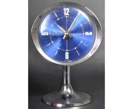 Westclox - Big Ben - an original retro vintage 1960's desk / bedside alarm clock. Silver plastic and metal construction, with