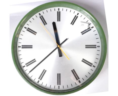 Robert Welch - Smiths - Braidwood Developments - An original 1970's retro vintage wall clock of green bakelite construction w
