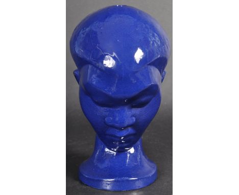 Dartmouth Pottery - An original retro vintage 1960's Devon studio art pottery lamp base in the form of an African woman / gir