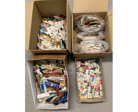 Sucrology collection - 4 boxes of vintage collectable sugar packets and sachets.  