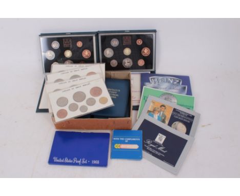 World – mixed coinage – to include G.B. Royal Mint Proof Sets 1983, 1984, Mexico silver Olympics 25 Pesos 1968 (x 6), The Roy