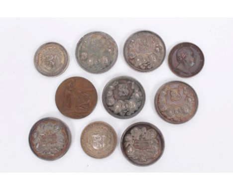 G.B. silver medallions – circa Edward VII, awarded by the Chrysanthemum Society to a Mr R. Cobbs (x 6) and others (10 medalli
