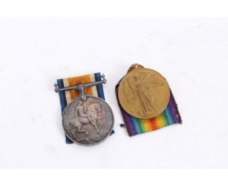 First World War Pair comprising War and Victory Medals named to 6148. PTE. P.H. Newnham. MIDD’X. R.