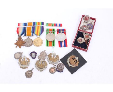 First World War 1914 ‘Mons Star’ Trio, comprising 1914 Star named to MS-1509A PTE. G.H. Joslin. A.S.C., War and Victory Medal