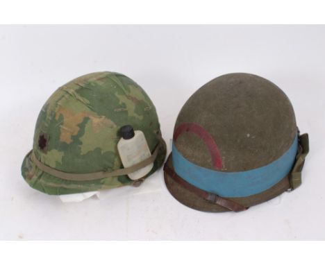 Film interest- Replica Second World War American M1 Steel helmet, with US Navy marking, believed to be ex. Saving Private Rya