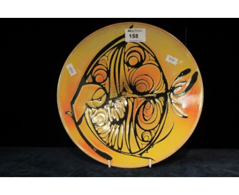 Poole pottery 'Aegean' series fish decorated cabinet plate.  Printed marks.