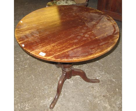 19th Century mahogany tripod table.
