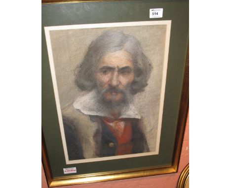 British School, 'Portrait of a 17th Century Gentleman', watercolours. 