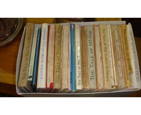 Box of vintage Beatrix Potter books