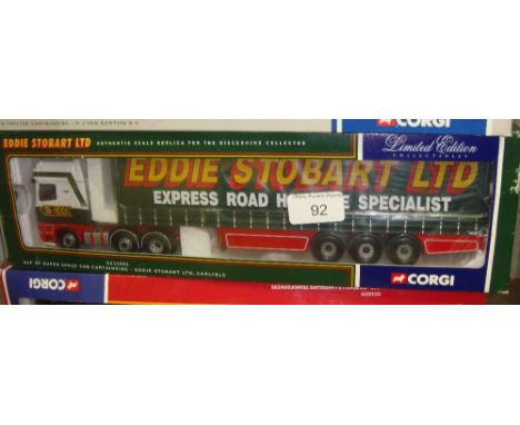 Corgi Authentic scale Replica lorry boxed some scuffing, Ltd Edition in Eddie Stobart livery