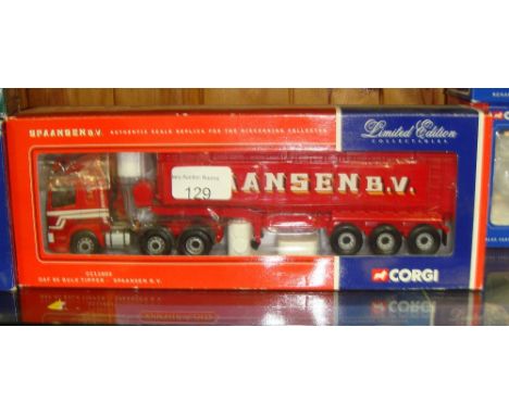 Corgi Authentic Scale Replica lorry boxed, mint condition, Ltd Edition in Spansen livery