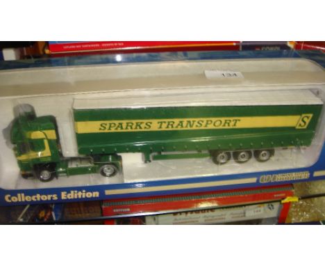 Corgi Authentic Scale Replica lorry boxed, mint condition, Ltd Edition in Sparks livery