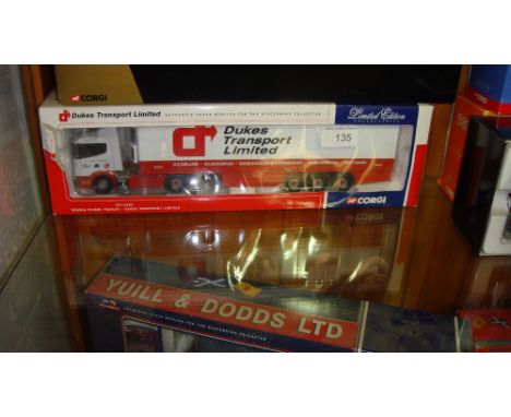 Corgi Authentic Scale Replica lorry boxed, mint condition, Ltd Edition in Dukes livery