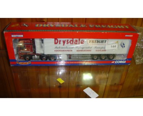 Corgi Authentic Scale Replica lorry boxed, mint condition, Ltd Edition in Drysdale livery