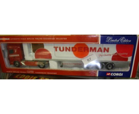 Corgi Authentic scale Replica lorry boxed mint condition Ltd Edition in Tunderman livery