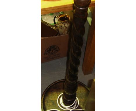 2 x vintage standard lamps