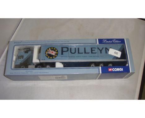 Corgi Authentic scale Replica lorry boxed mint condition Ltd Edition in Pulleyn livery