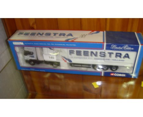 Corgi Authentic Scale Replica lorry boxed, mint condition, Ltd Edition in Feenstra livery