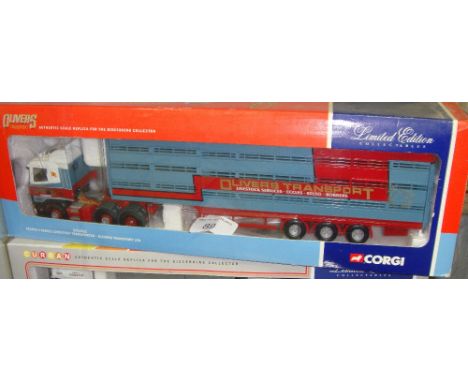 Corgi Authentic scale Replica lorry boxed mint condition Ltd Edition in Oliver's Transport livery