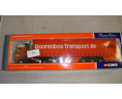 Corgi Authentic scale Replica lorry boxed mint condition Ltd Edition in Doorenbos Transport livery