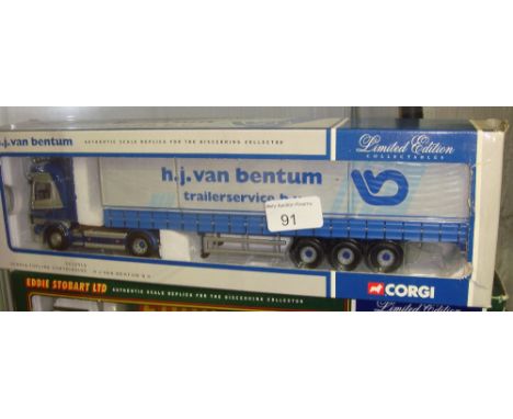 Corgi Authentic scale Replica lorry boxed mint condition Ltd Edition in H J Van Bentum livery