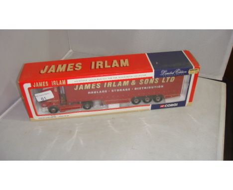 Corgi Authentic scale Replica lorry boxed mint condition Ltd Edition in James Irlam & Sons livery