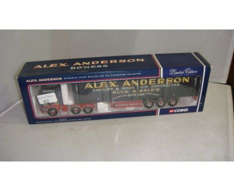 Corgi Authentic scale Replica lorry boxed mint condition Ltd Edition in Alex Anderson livery