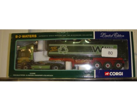 Corgi Authentic scale Replica lorry boxed mint condition Ltd Edition in B J Waters livery